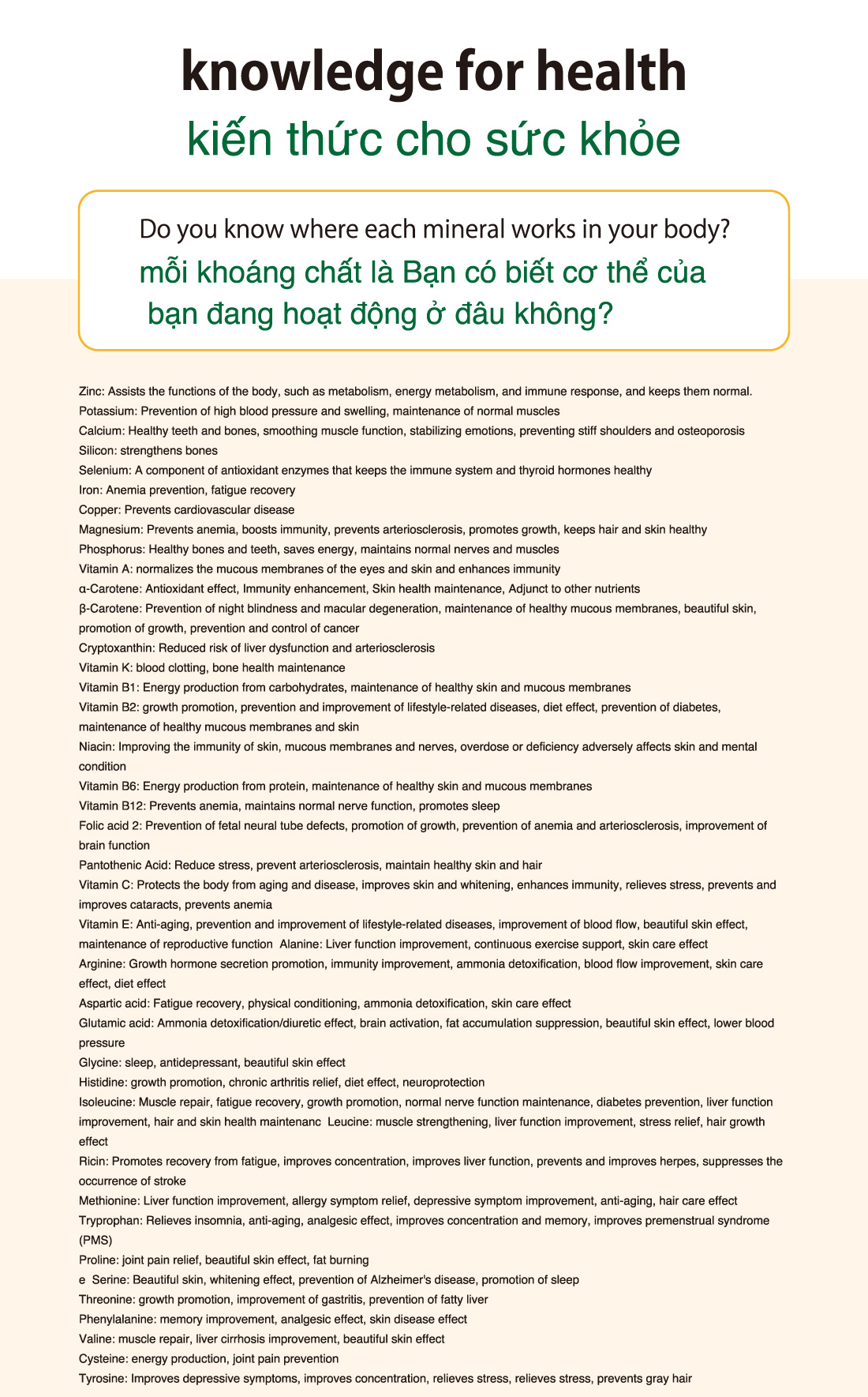 knowledge for health