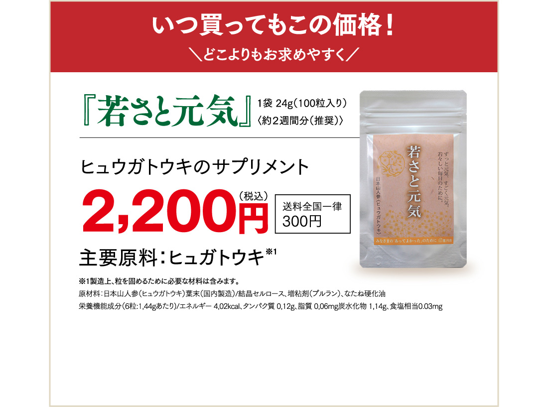 いつ買ってもこの価格！
